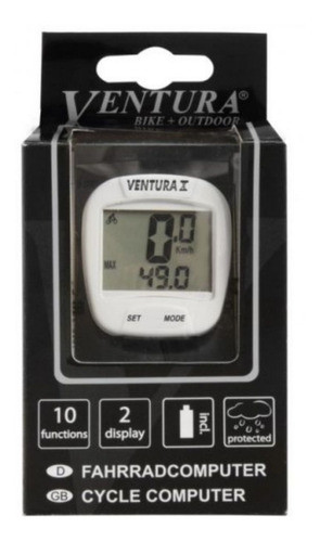 Velocimetro Para Bicicleta 10 Funcion Doble Display C/cable 1