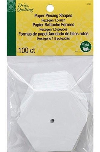 Dritz Acolchado Hexagono Pieza De Papel 100 Paquete 15 0