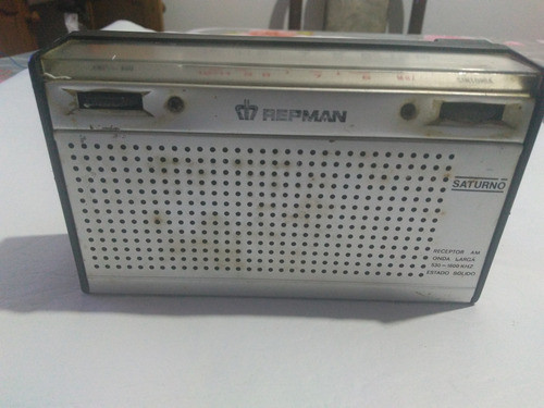 Radio Repman Saturno Funciona Con Detalles Leer: 0