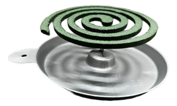 Porta Espiral Mosquitos Plato Plástico Gris X4 L. Practi 0