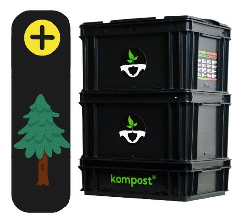 Compostera Urbana Balcón Lombrices Compost 40 L  K C 0