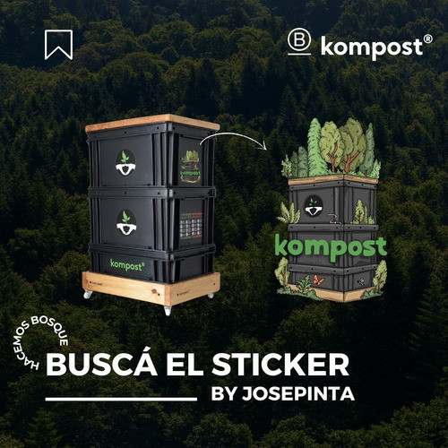 Compostera Urbana Balcón Lombrices Compost 40 L  K C 1