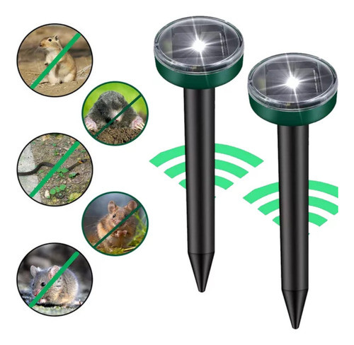 4 Estacas Solar Repelente Ultrasonico Mosquitos Moscas Ratas 1
