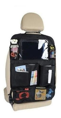 Organizador Auto Respaldo De Asiento Tablet Bolsillos 0