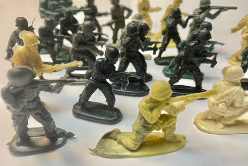 Muñecos- Soldaditos- Plastico- Set De 24- 1