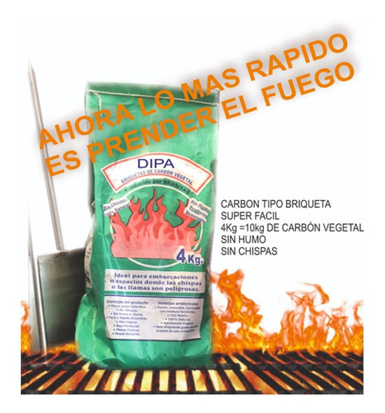 Carbon Tipo Briqueta Pack X 6 Bolsas 1