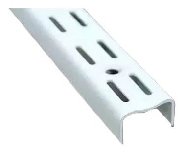 Riel Ménsula Estantería 1 Mt Super Reforzado Doble Enganche 1