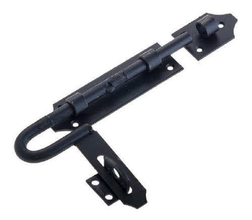 Cerrojo Curvo Pasador Candado 15cm Hierro X5 Uni + Tornillos 0