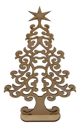 Pinito Arbol Navidad Calado Fibrofacil 30cm X 70u 0