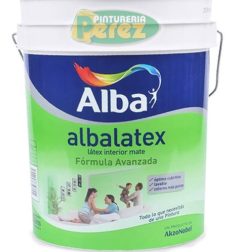 Albalatex 4 Lts Pintura Latex Interior Super Lavable Alba 0