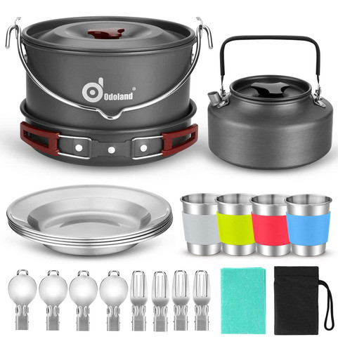 Kit De Cocina Al Aire Libre Para 4 Personas, Olla Y Accesori 0