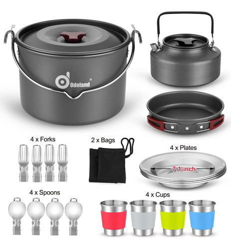 Kit De Cocina Al Aire Libre Para 4 Personas, Olla Y Accesori 1