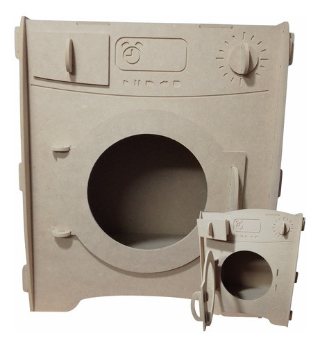 Lavarropas Madera Fibro Facil Juguete Infantil Niños Y Niñas 0