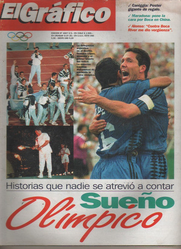 Revista El Grafico Nº 4007 - El Sueño Olimpico - Año 1996 0