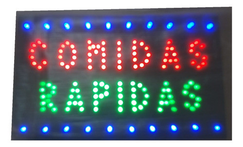 Cartel Led Comida Rápida Diseños A Pedido Todos Los Rubros 0