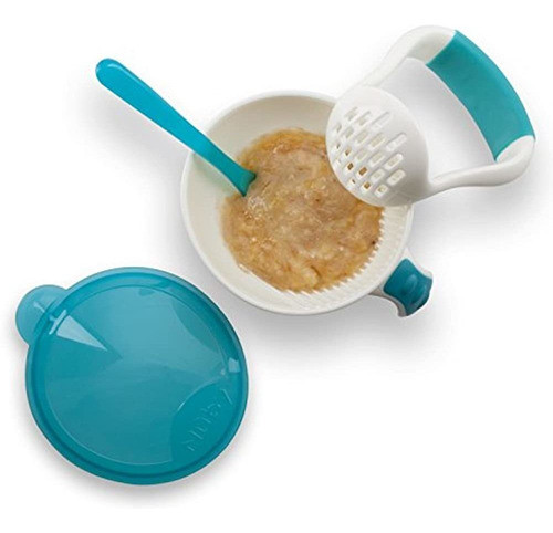 Nuby Garden Fresh Mash N Feed Bowl Con Cuchara Y Colores De 0