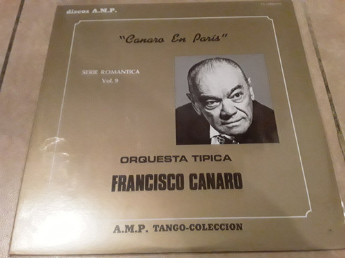 Francisco Canaro - Canaro En París - Lp Vinilo Japonés K 0