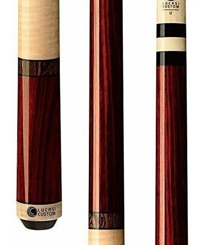 Lucasi Custom Rengas Y Rizado Arce Taco De Billar Con Bocote 0