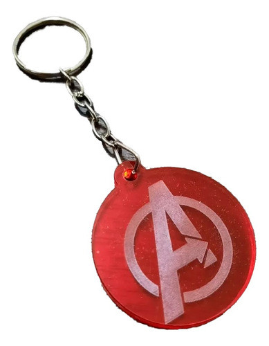 Llavero Diseño Marvel Avengers En Acrílico Color Pack X 5u 0