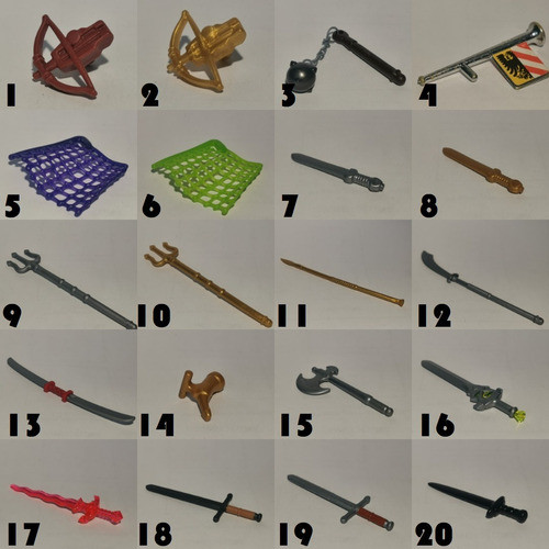 Playmobil Armas Medievales Espadas Arco Hachas Ballestas 1