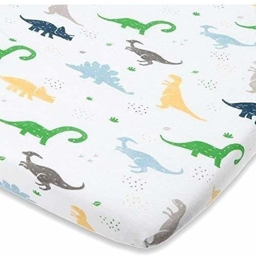 Sabana Ajustable Para Cuna De Viaje De Bebe En Algodon 0