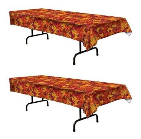 Beistle S90018az2 2 Piezas De Mesa De Hoja De Otoño 54 X 10 0
