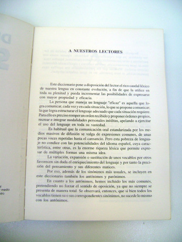 Diccionario Sigmar Sinonimos Antonimos Paronimos Ok Boedo 1