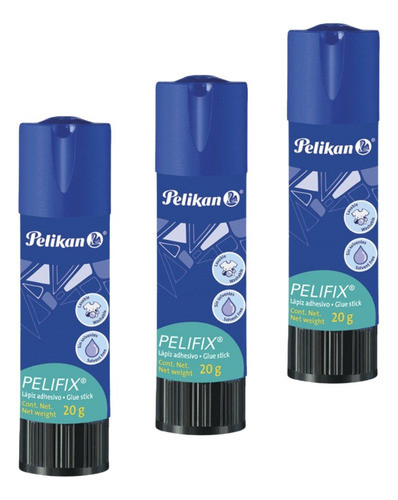 Adhesivo En Barra Pelikan Pelifix 10g Pega Papel Carton X 3u 0