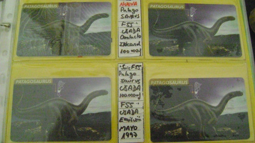 Tarjeta Telefonica Coleccion F.55 Dinosaurios Patagosaurus N 0