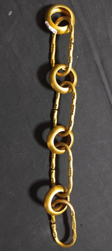 Antigua Cadena De Bronce Arte Antica  Antiguedades 1042. 0