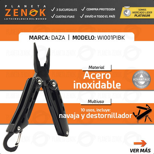 Pinza Multiuso Varios Usos Acero Inoxidable Caza Pesca Supervivencia 1