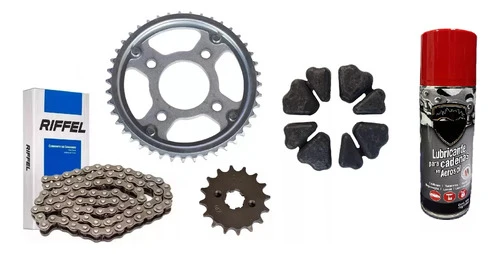 Kit Transmisión +manchon + Lubricante Honda Cg New Titan 150 0