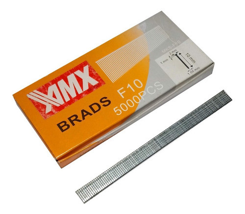 Clavos F50/10 X 5000 Unidades Para Clavadora Neumática  Amx 0