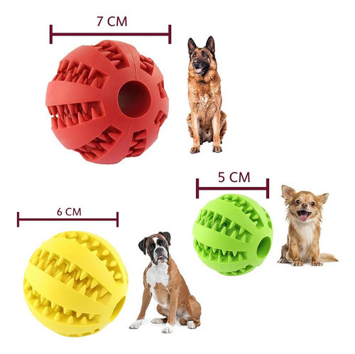 Pelotas De Rebote De Goma Para Perros (2 Piezas) Para Higien 1
