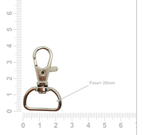Mosqueton Con Gatillo 20mm Para Mochilas O Carteras X200u. 1