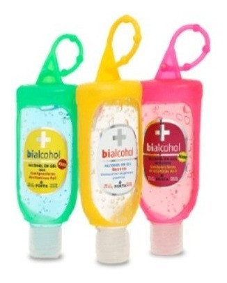 Dispenser Holder Porta Alcohol Gel Escolar 60ml X3 1