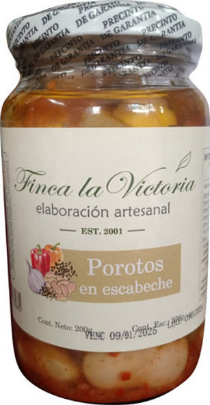 Porotos Escabeche Artesanales Finca La Victoria Pack 3x200g 1