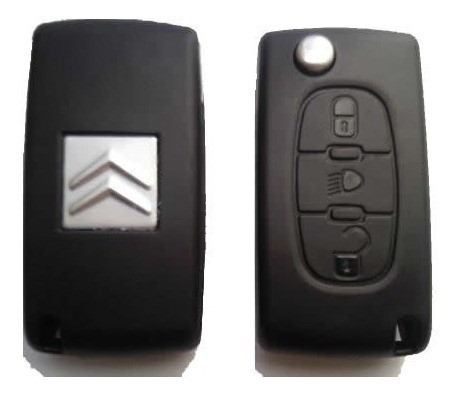 Carcasa Llave Navaja Citroen C4 3 Botones Baul B01a1 1