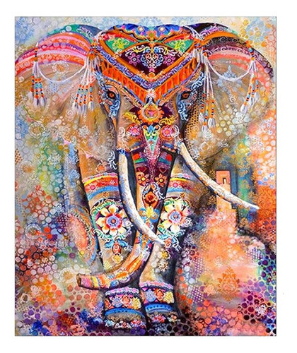 Pintura Por Diamante Elefante 50x40 0