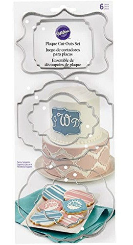 Wilton 417-7555 Set De 6 Piezas De Fondant De Placa 0