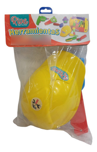 Set Infantil Casco Con Herramientas Riverplast 0