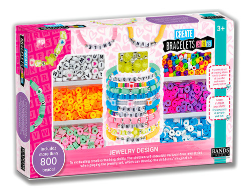 Pulseras Cuentas Con Letras Coloridas Joyeria  - Toy Store 0