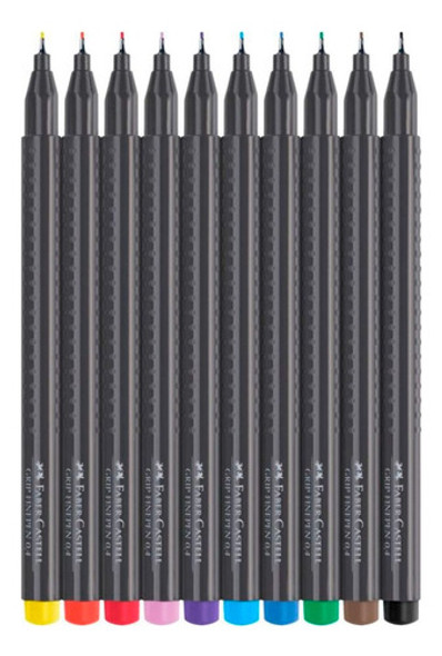 Marcadores Faber  Castell Grip Finepen X10 Unidades 1