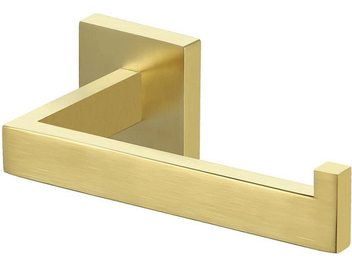 Porta Papel Higienico De Pared Para Baño- Dorado Satinado 0