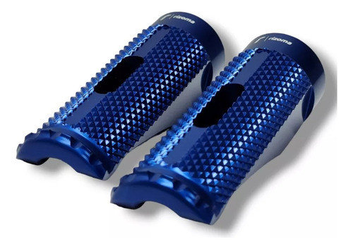 Jgo Pedalin Posa Pie Delan Cg Ybr Rx Smash Azul Aluminio 0