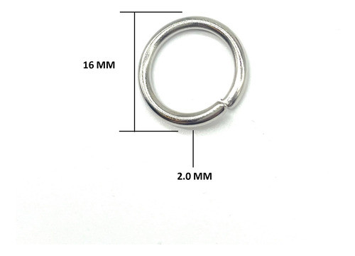 24 Unid Argollitas De Unión 16 Mm Reforzadas De Insumo Bijou 1