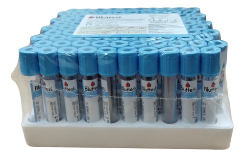 Tubos Prp Citrato De Sodio Al Vacio 3.2% 3ml Celeste X 100 0