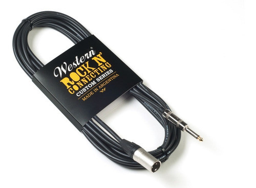 Cable Western Cmp60 - Xlr Macho A Plug Mono 1/4 - 6mts 1
