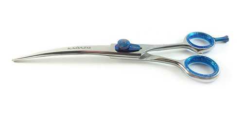 Tijera Curva 7.5 Pulgadas Plateada Profesional Kadazu 0