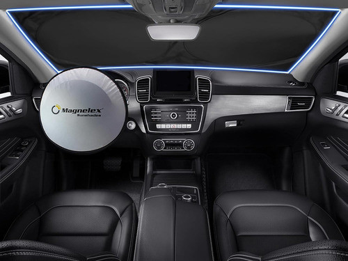 Magnelex Car Parasol Mediano Parabrisas Automóvil (59x31) 1